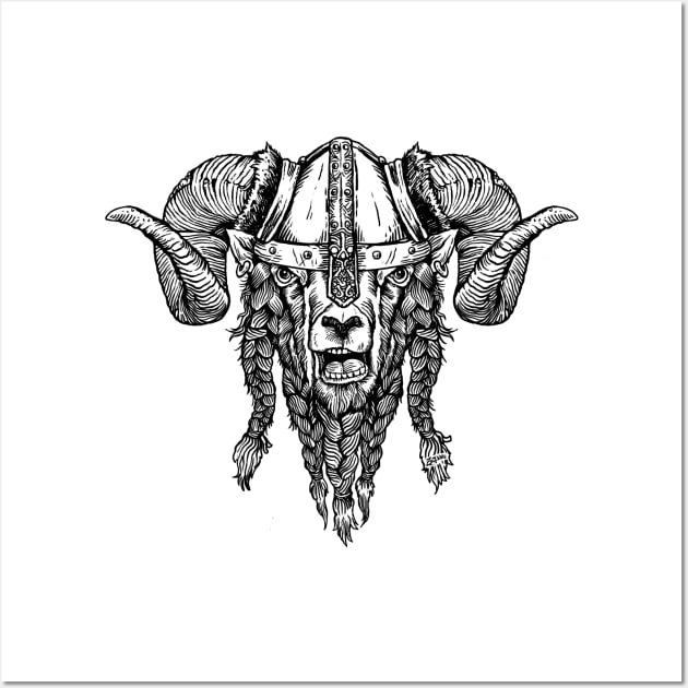 Viking Sheep Wall Art by ZugArt01